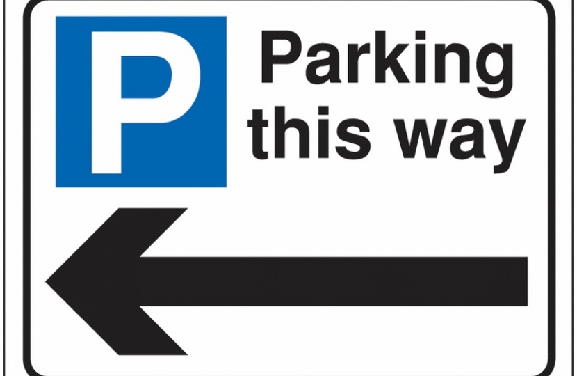 Car parking sign