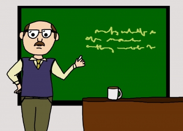 Cartoon Teacher image