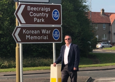 Korean War Memorial Road Signage