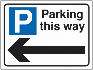 Car parking sign